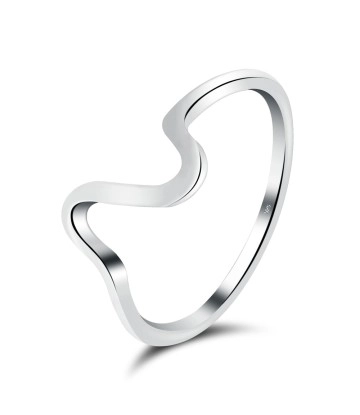 Silver Rings Plain Curve NSR-207